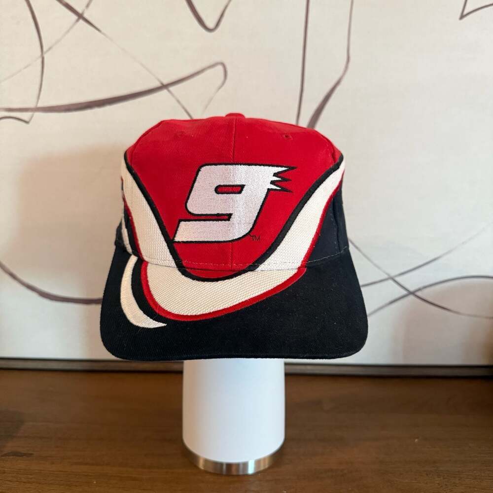 Vintage Bill Elliott #9 NASCAR Racing Snapback Hat by Chase Authentics